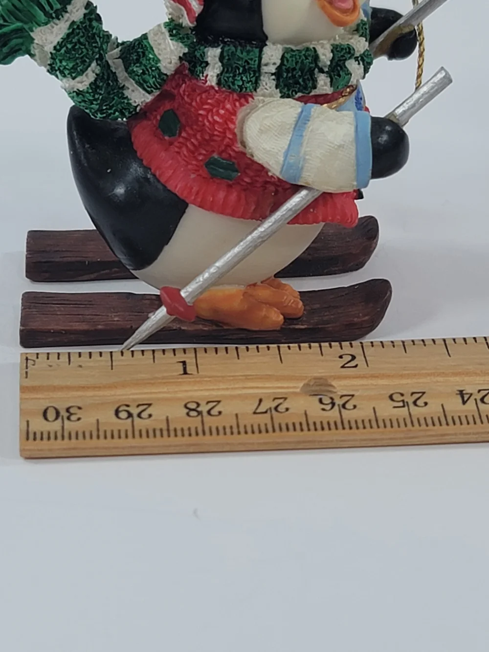 Kirkland Signature Collectible Gift Ornament Penguin Skiing Christmas Skis Scarf